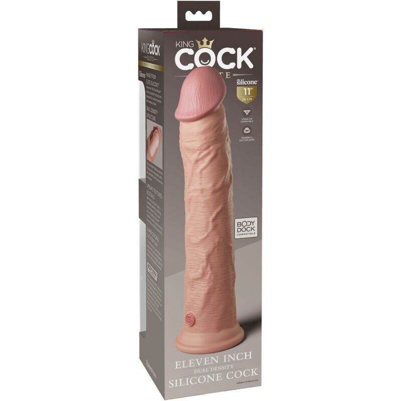KING COCK - ELITE REALISTINEN SILIKONIDILDO 28 CM