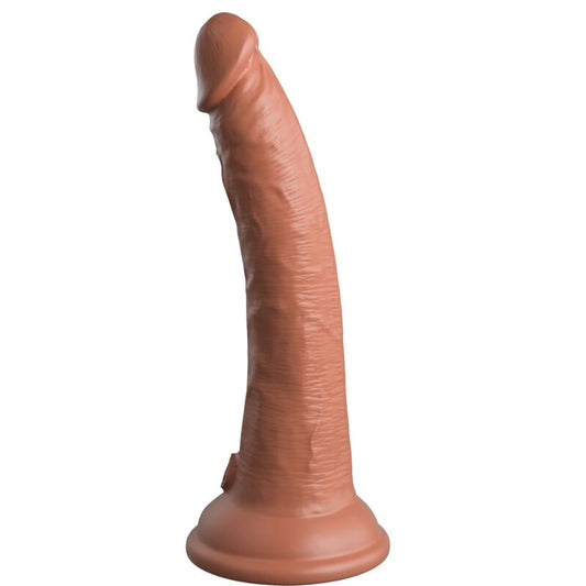 KING COCK - ELITE MUKAVA SÄÄDETTÄVÄ VALJAAT DILDOILLA 17,8 CM