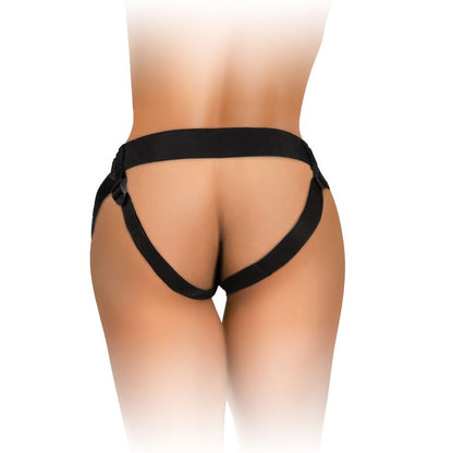 KING COCK - ELITE MUKAVA SÄÄDETTÄVÄ VALJAAT DILDOILLA 17,8 CM