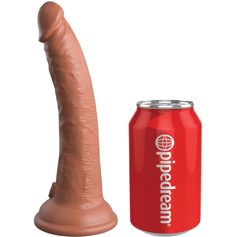KING COCK - ELITE MUKAVA SÄÄDETTÄVÄ VALJAAT DILDOILLA 17,8 CM