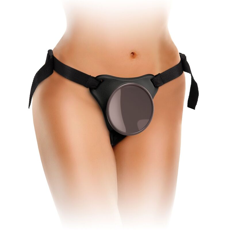 KING COCK - ELITE MUKAVA SÄÄDETTÄVÄ VALJAAT DILDOILLA 17,8 CM