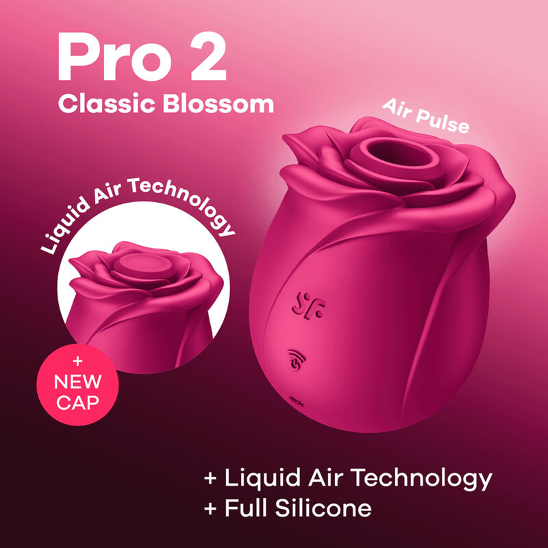 SATISFYER - AIR PULSE PRO 2 CLASSIC BLOSSOM -VIBRAATTORI