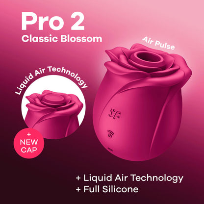SATISFYER - AIR PULSE PRO 2 CLASSIC BLOSSOM -VIBRAATTORI