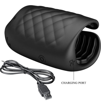 PRETTY LOVE - MANUAALINEN MASTURBAATORI GLAND-LADATAVALLE VIBRAATORILLE