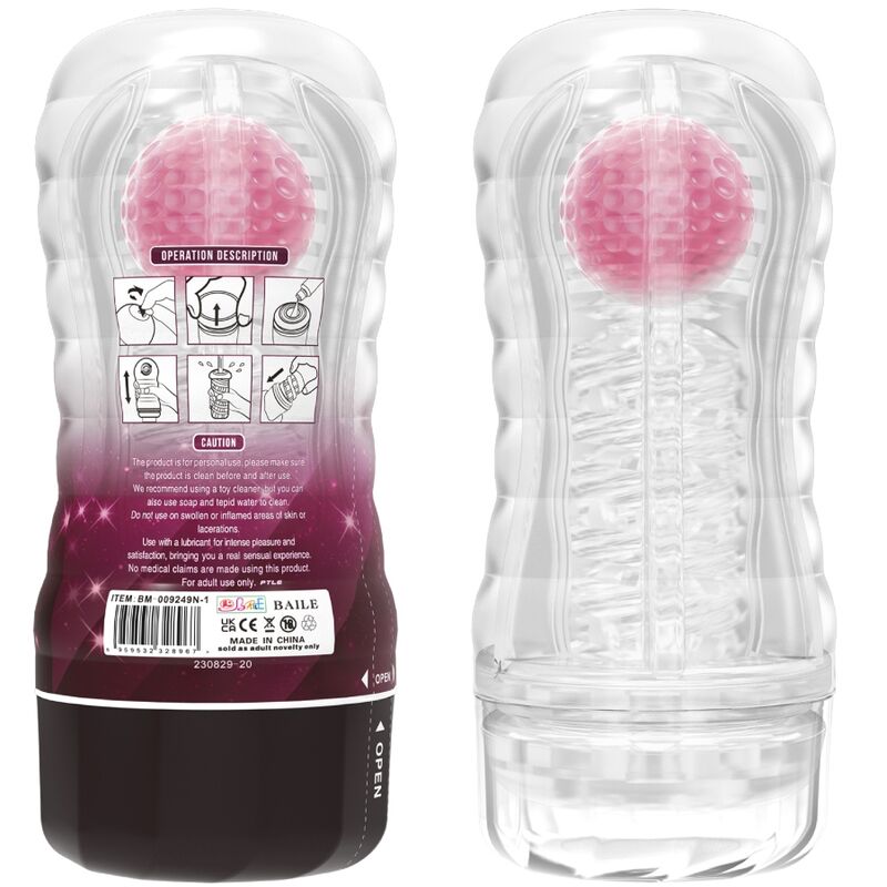 PRETTY LOVE - VAALEANPUNAINEN MASTURBAATORIN SUOJA