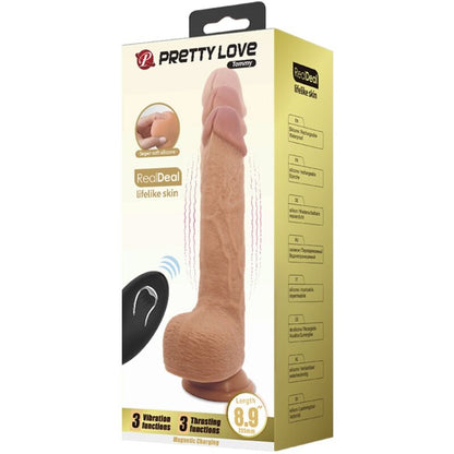 PRETTY LOVE - TOMMY REALISTINEN DILDOVIBRAATORI 22,5 CM