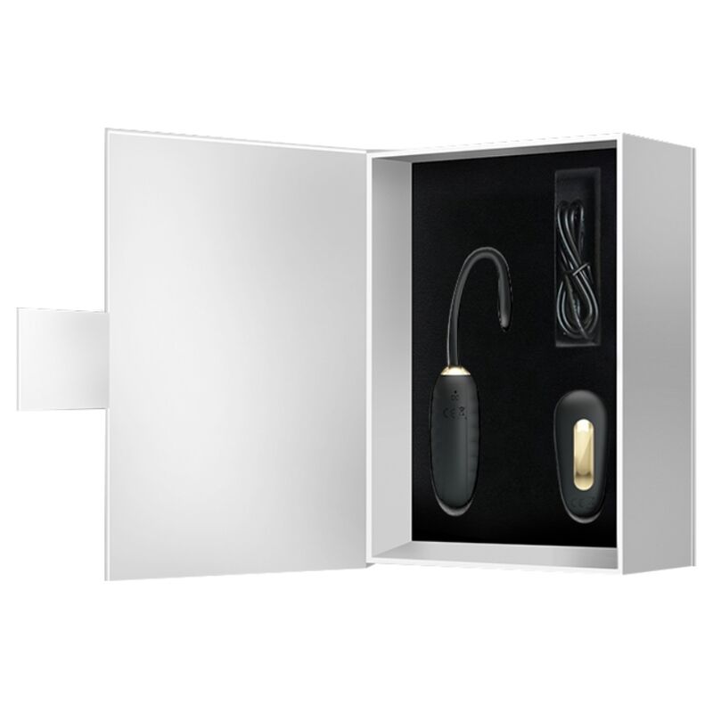 KAUNIS RAKKAUDEN - DOREEN LUXURY LADATTAVA VÄRISEVÄ MUNA MUSTA KAUKOSÄÄDIN