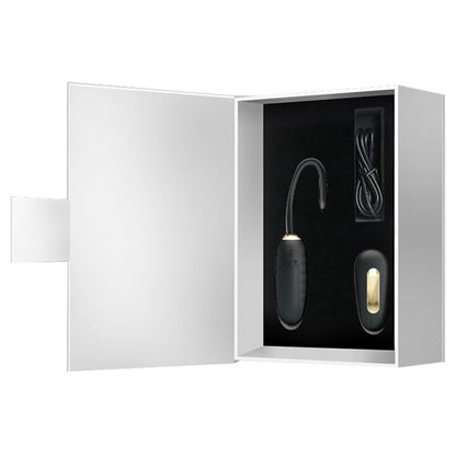 KAUNIS RAKKAUDEN - DOREEN LUXURY LADATTAVA VÄRISEVÄ MUNA MUSTA KAUKOSÄÄDIN