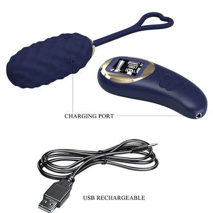 PRETTY LOVE - VIVIAN BLUE KAUKOSÄÄDINTÄVÄ VÄRISEVÄ MUNA