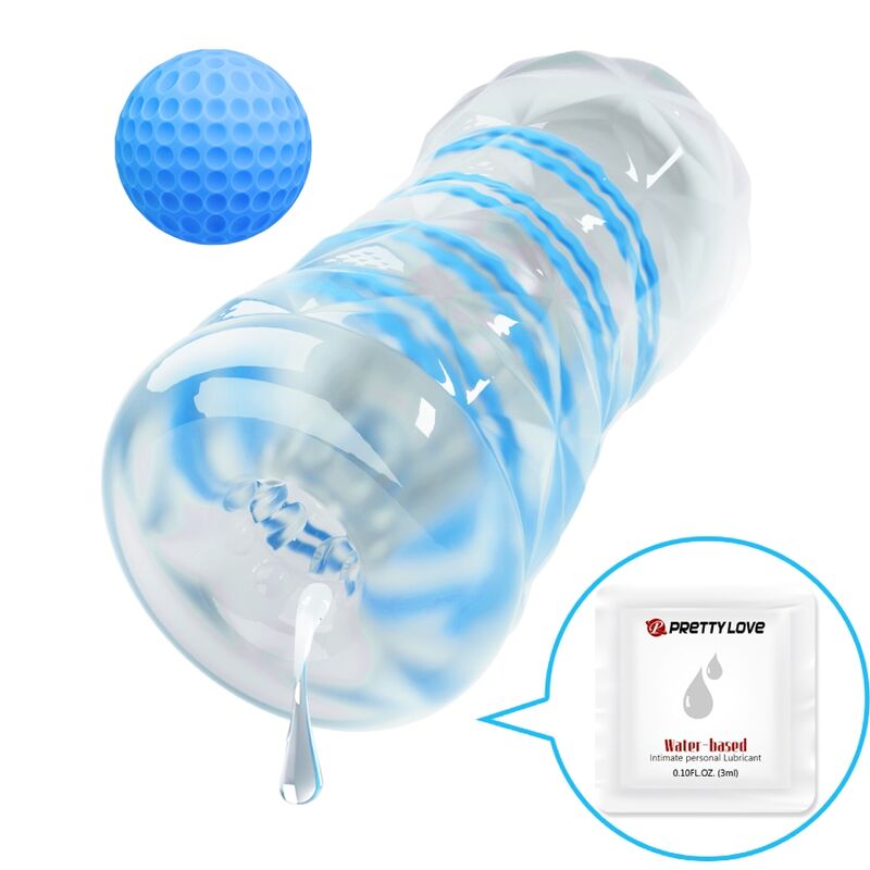 PRETTY LOVE - PIENI MASTURBAATORI SINISILLÄ SPIRAALeilla