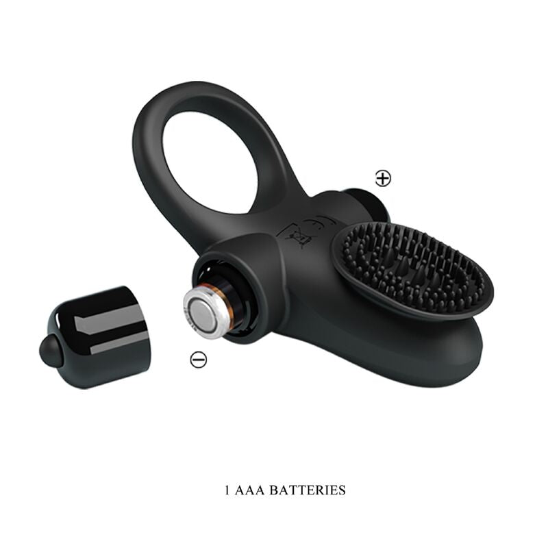 PRETTY LOVE - VIBRATORRING II FÖR DEN SVARTA PENISSEN