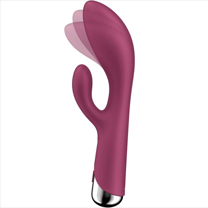SATISFYER - PYÖRIVÄ KANI 1 KLITORIS JA PUNAINEN G-PISTE -STIMULAATIO