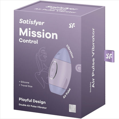 SATISFYER - MISSION CONTROL LILAC PIENI KAKSOISMULSIVIBRAATORI
