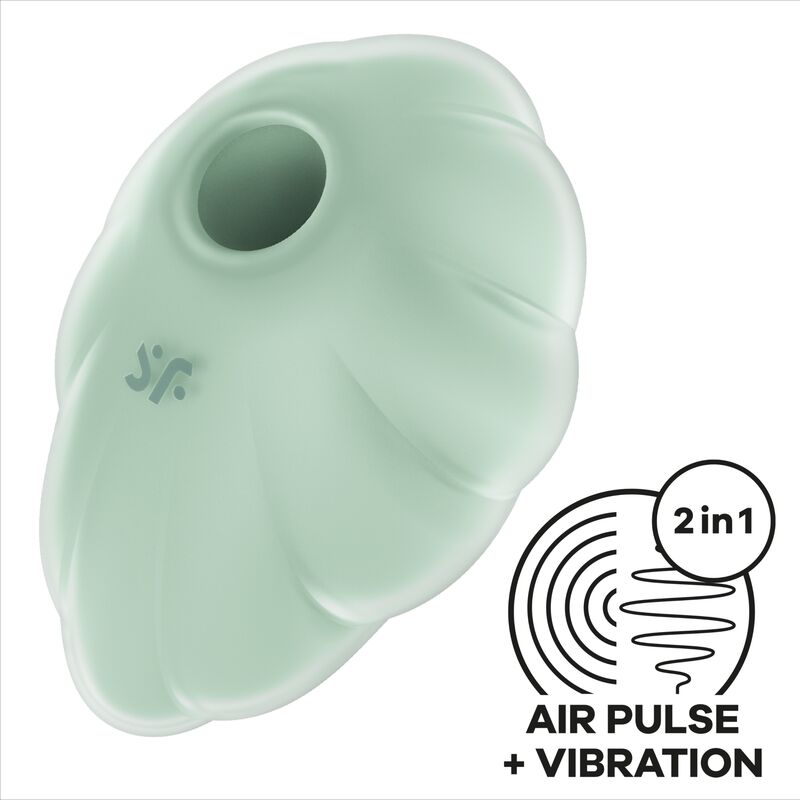 SATISFYER - CLOUD DANCER VIHREÄ AIR PULSE -VIBRAATTORI