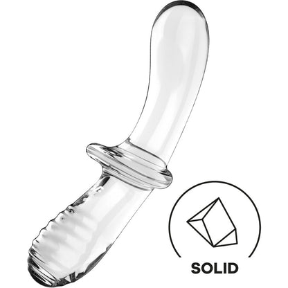 SATISFYER - LÄPINÄKYVÄ KAKSOISKRISTALDILDO