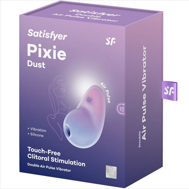 SATISFYER - PIXIE DUST LILAC AIR PLUSE -STIMULAATTORI