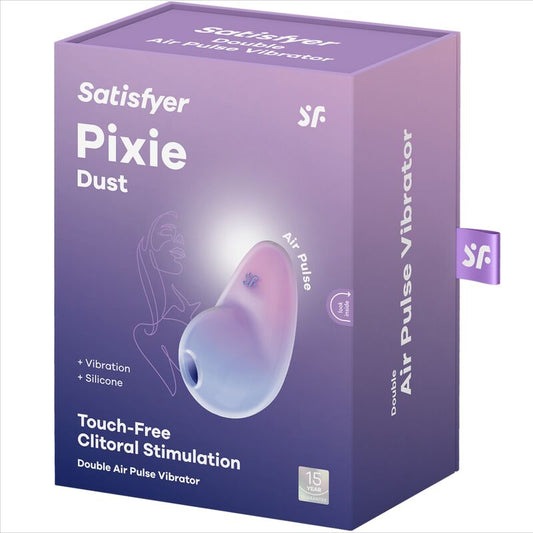 SATISFYER - PIXIE DUST LILAC AIR PLUSE -STIMULAATTORI