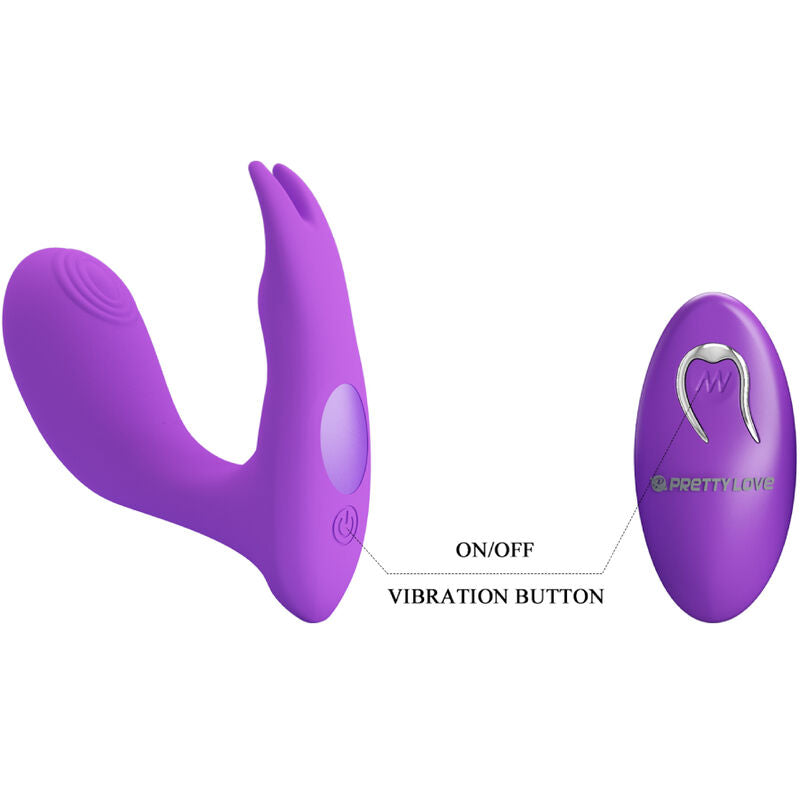 PRETTY LOVE - IDABELLE VIBRATION &amp; PULSATION FJÄRRKONTROLL VIOLETT