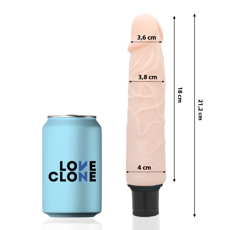 LOVECLONE - FINN ITSEVOITELUVIBRAATORI 21,2 CM - O- 3,8 CM