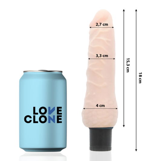 LOVECLONE - SVEN ITSEVOITELUVIBRAATORI 18,5 CM -O- 3,3 CM