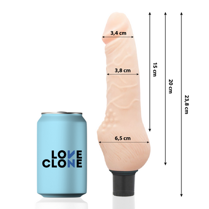 LOVECLONE - DAVEN SJÄLVSMÖRJNING REALISTISK 23,8 CM -O- 3,8 CM
