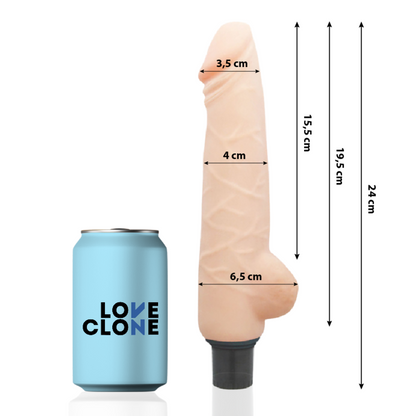 LOVECLONE - HARALD SJÄLVSMÖRJANDE VIBRATOR 24 CM -O- 4 CM