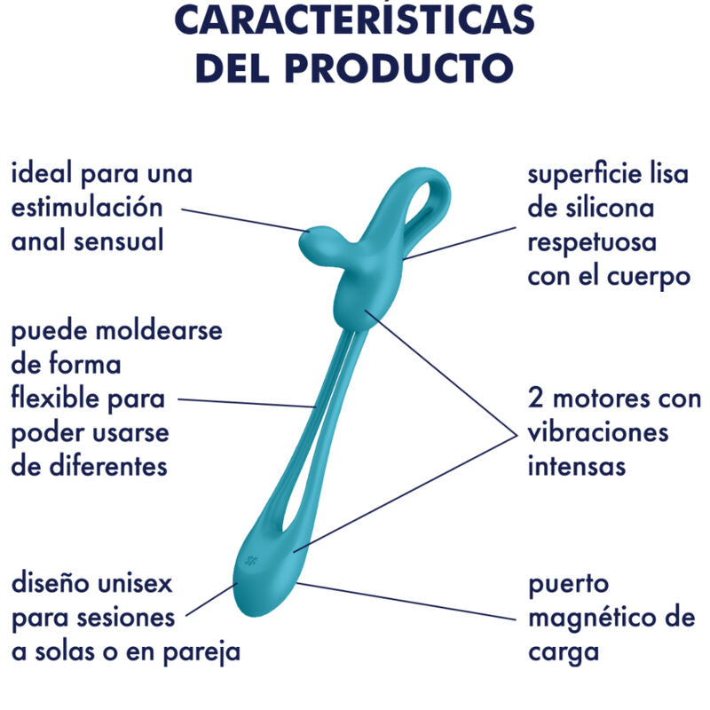 SATISFYER - KYTKE JA LAITA 1 JOUSTAVA MULTIVIBRAATTORI