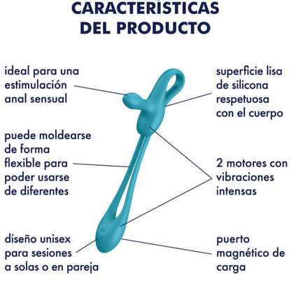 SATISFYER - KYTKE JA LAITA 1 JOUSTAVA MULTIVIBRAATTORI