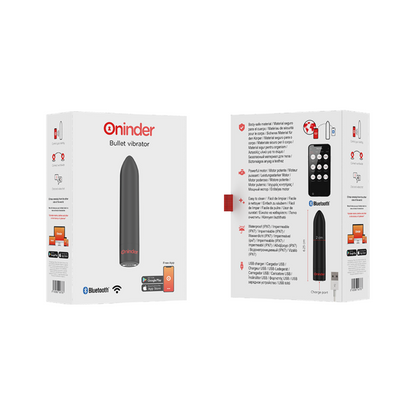 ONINDER - BERLIN BULLET VIBRATOR MUSTA 9 TILAA 8,5 X 2 CM - ILMAINEN SOVELLUS