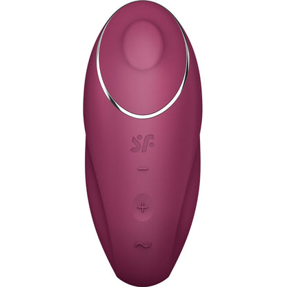 SATISFYER - TAP &amp; CLIMAX 1 -LAY-ON-VIBRAATTORI PUNAINEN