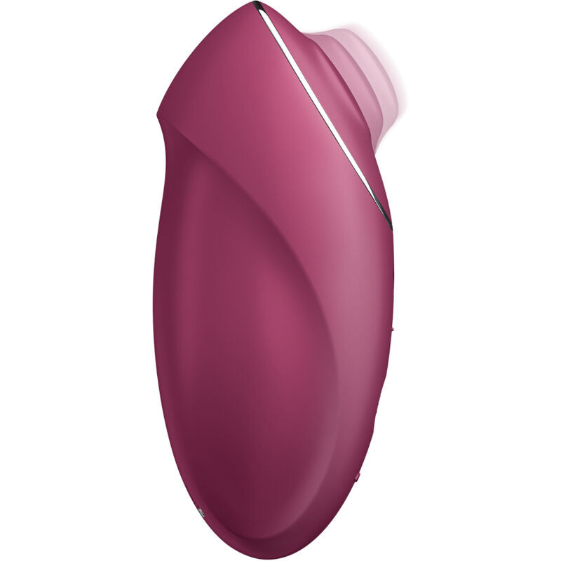 SATISFYER - TAP &amp; CLIMAX 1 -LAY-ON-VIBRAATTORI PUNAINEN