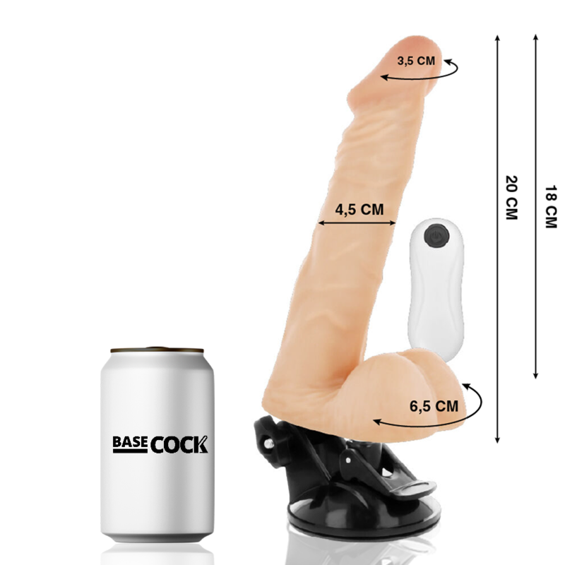 Basecock - realistinen nivellettävä kaukosäädin, lihaa 20 cm -O- 4,5 cm