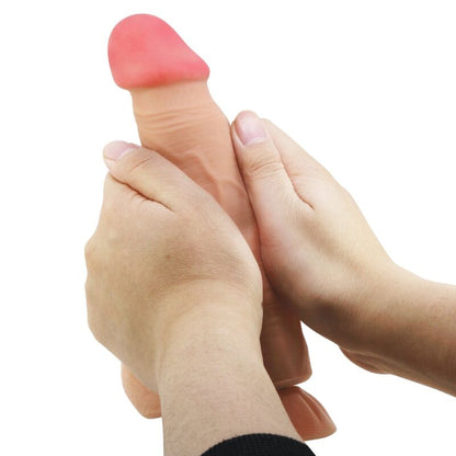 PRETTY LOVE - LIUKUVAN IHON SARJAN REALISTINEN DILDO LIUKUVALLA IMUKUPIVALLA KAUKOSÄÄDINLLÄ 21,8 CM