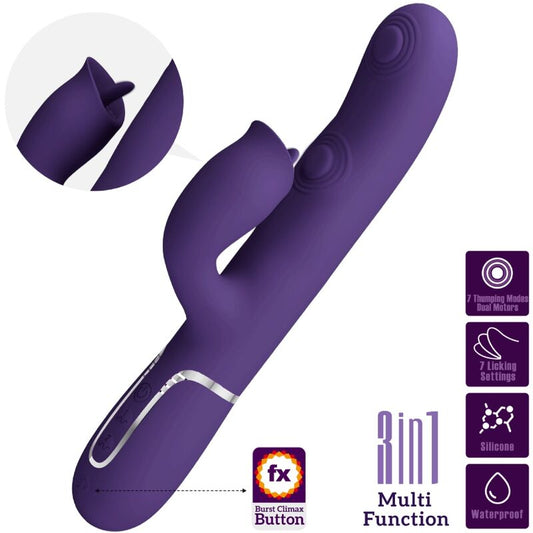 PRETTY LOVE - KANINVIBRATOR MED LILLA LILLA