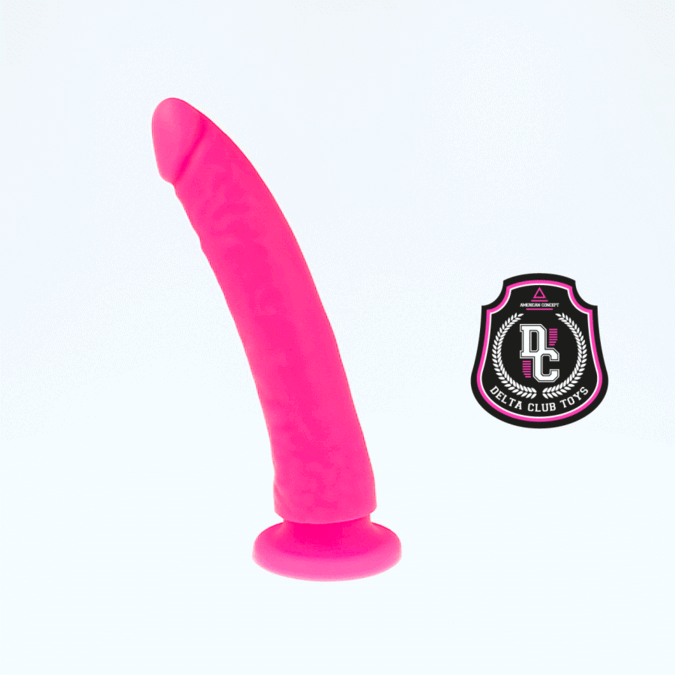 DELTA CLUB - LEKSAKER ROSA DILDO MEDICINSK SILIKON 17 CM -O- 3 CM
