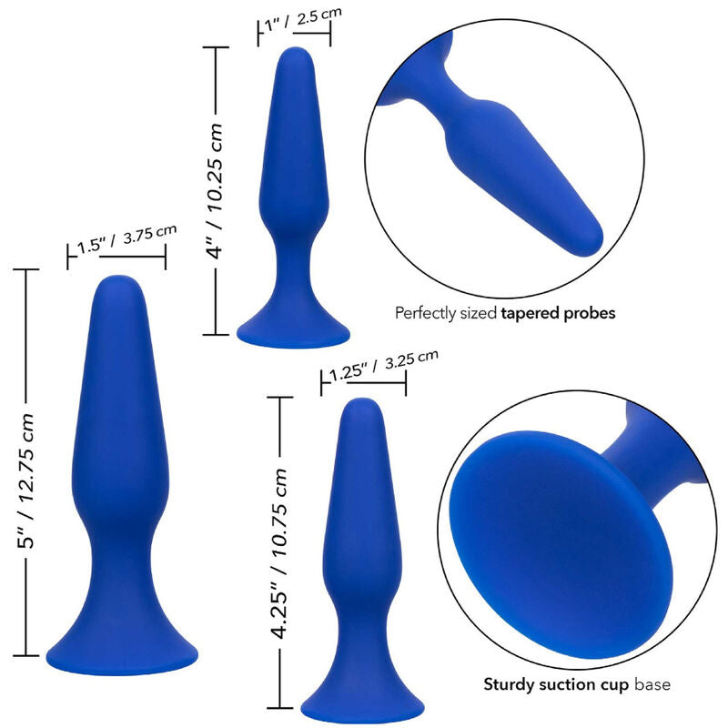 CALEXOTICS - ADMIRAL KIT 3 ANAALTULPPAA SININEN
