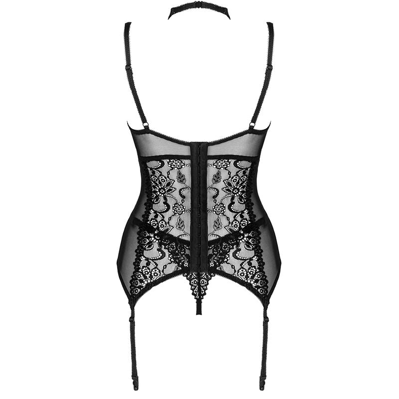 LIVCO CORSETTI FASHION - GIELLANDRA FOR THE SENSES -KOKOELMA KORSETTI + ALUSHOUSUT MUSTA L/XL
