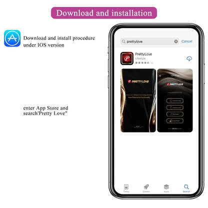 PRETTY LOVE - CATALINA VIBRAATORI SOVELLUKSELLA JA KAUKOSÄÄDIN VIOLETTI