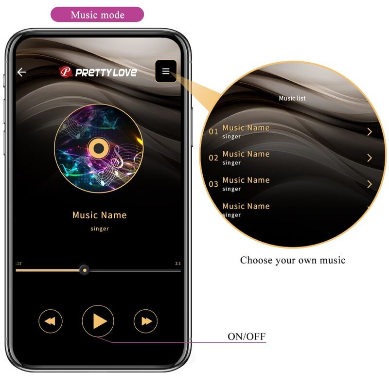 PRETTY LOVE - ELVIRA KEGEL BALLS APP FJÄRRKONTROLL LILA