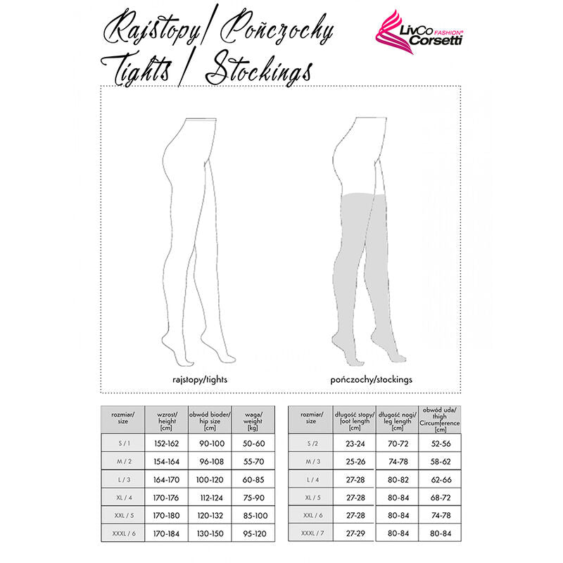 LIVCO CORSETTI FASHION - MIRANEIT LC XG021 SUKKAHOUSUT MUSTA, YKSI KOKO