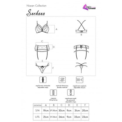 LIVCO CORSETTI FASHION - SNEHANA LC 90443 RINTALIIVIT + SUKKAHOLKKI + ALUSHUKKAHOUSUT MUSTA