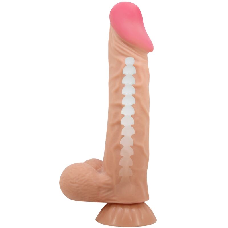 PRETTY LOVE - GLIDANDE HUDSERIE REALISTISK DILDO MED GLIDANDE HUDSUGKOPPA 24 CM