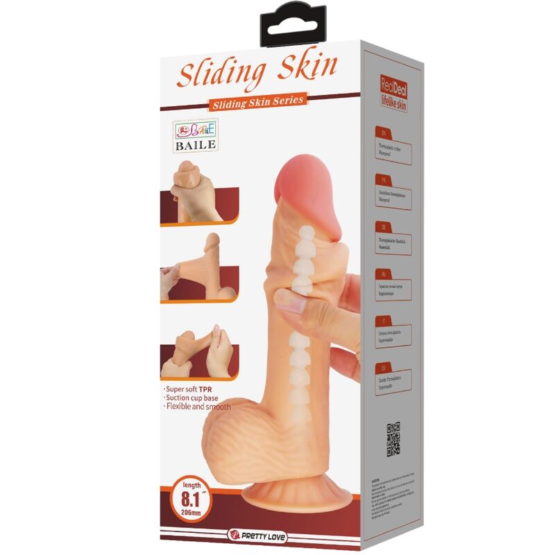 PRETTY LOVE - LIUKUVAA IHOA SARJAA REALISTINEN DILDO LIUKUVALLA IMUKUPILLA 20,6 CM