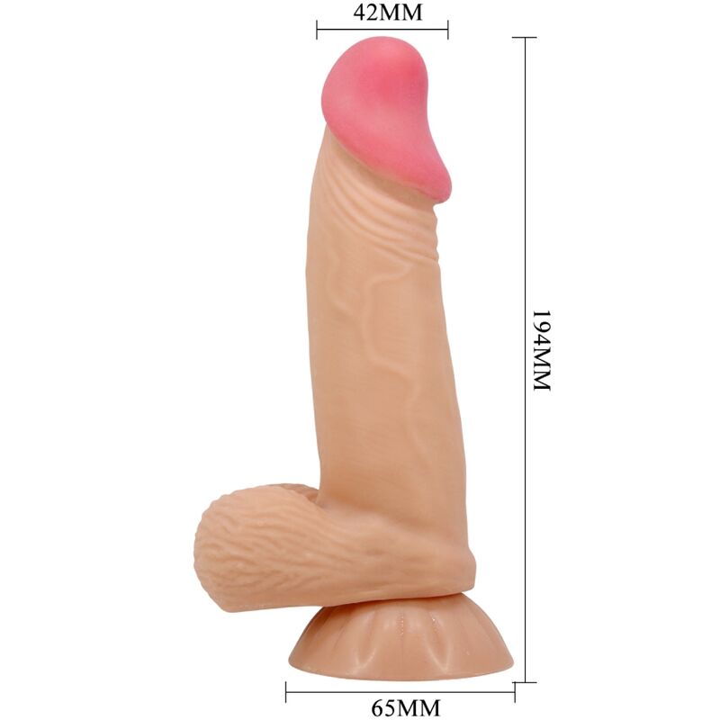 PRETTY LOVE - LIUKUVAA IHOA SARJAA REALISTINEN DILDO LIUKUVALLA IMUKUPILLA 19,4 CM