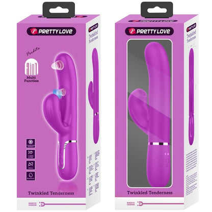 PRETTY LOVE - PERLITA MONITOIMINTOINEN 3 IN 1 G-PISTEVIBRAATTORI VIOLETTI