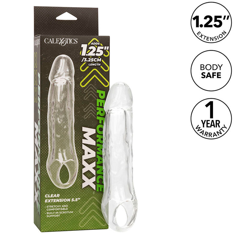 CALEXOTICS - PERFORMANCE MAXX CLEAR HIUSTENPIDENNYS 5,5 LÄPINÄKYVÄ
