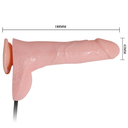 BAILE - PUHALLETTAVA REALISTINEN DILDO IMUKUPILLA 15 CM
