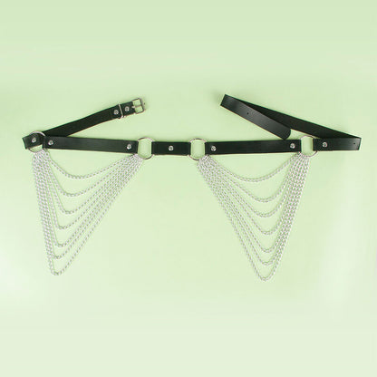 SUBBLIME - NAHKAINEN KETJUVYÖ MUSTA YKSI KOKO