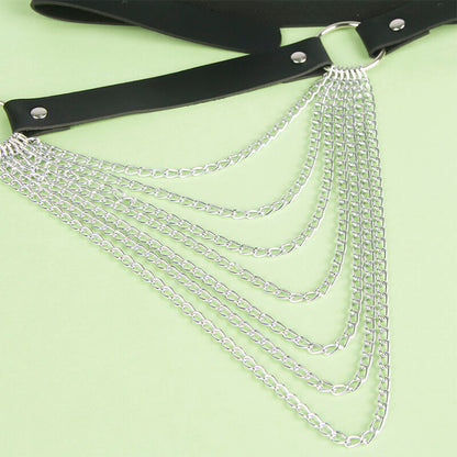 SUBBLIME - NAHKAINEN KETJUVYÖ MUSTA YKSI KOKO