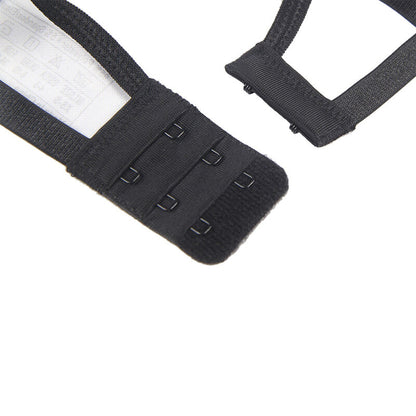 SUBBLIME - SET OF 3 PIECES BRA + THONG + LACE GARTER BLACK L/XL